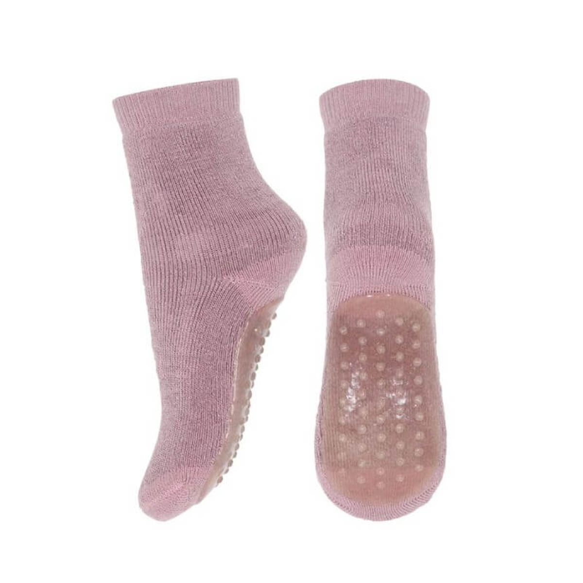 MP Denmark - Anti-Slip Ankle Uldstrømper - Rose Grey - 22-24