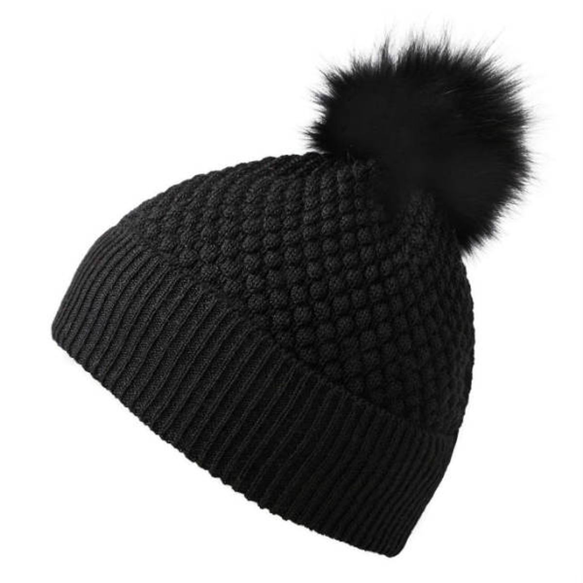 MP Denmark - Chunky Oslo Beanie Hue - Black - 3-7 år