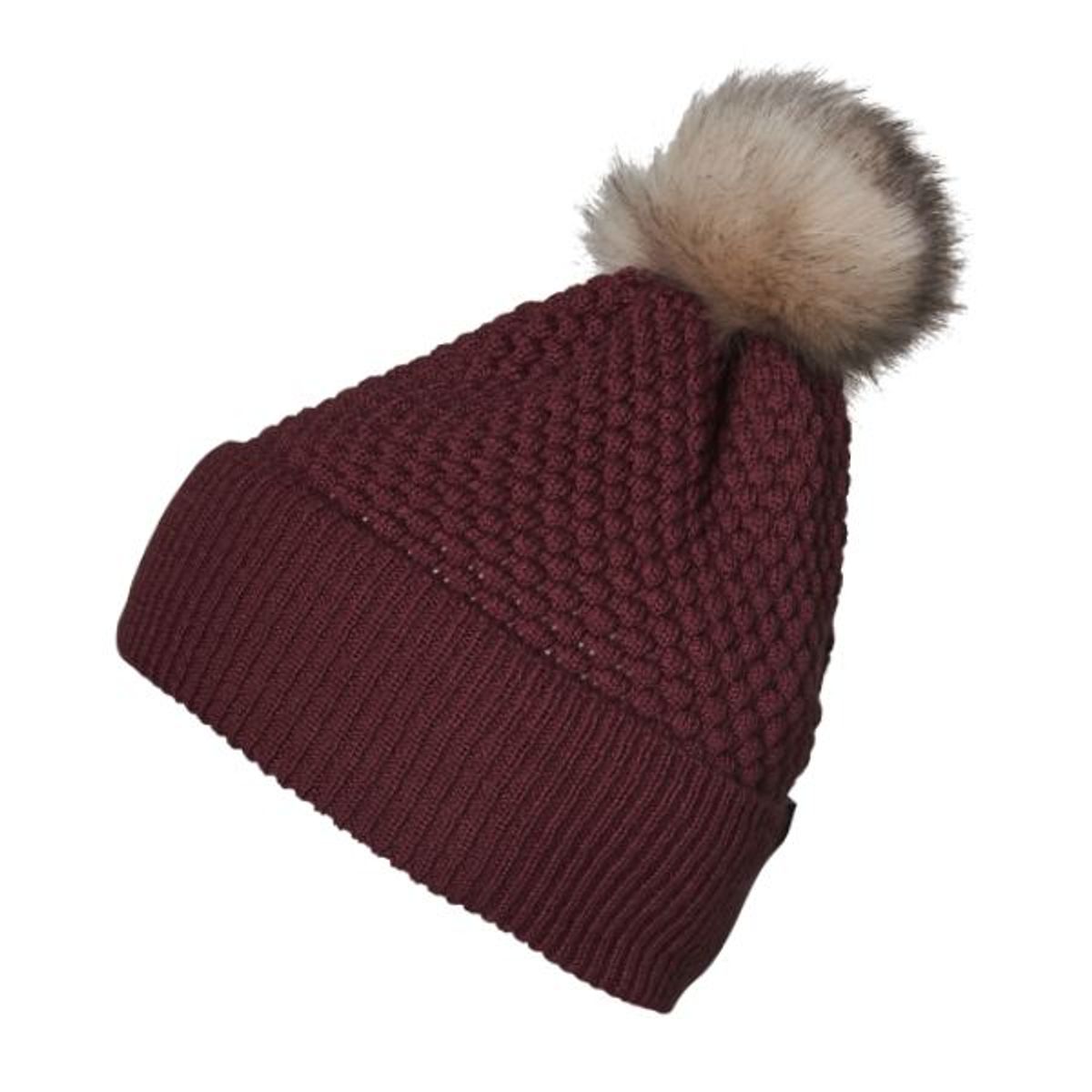 MP Denmark - Chunky Oslo Beanie W Hue - Wine Red - 47/49 (9 mdr.-2 år)