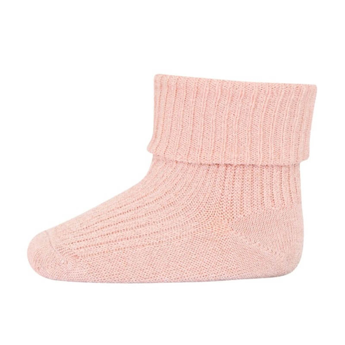 MP Denmark - MP Ida Viscose Rib Ankelstrømper - Rose Dust - 17-18