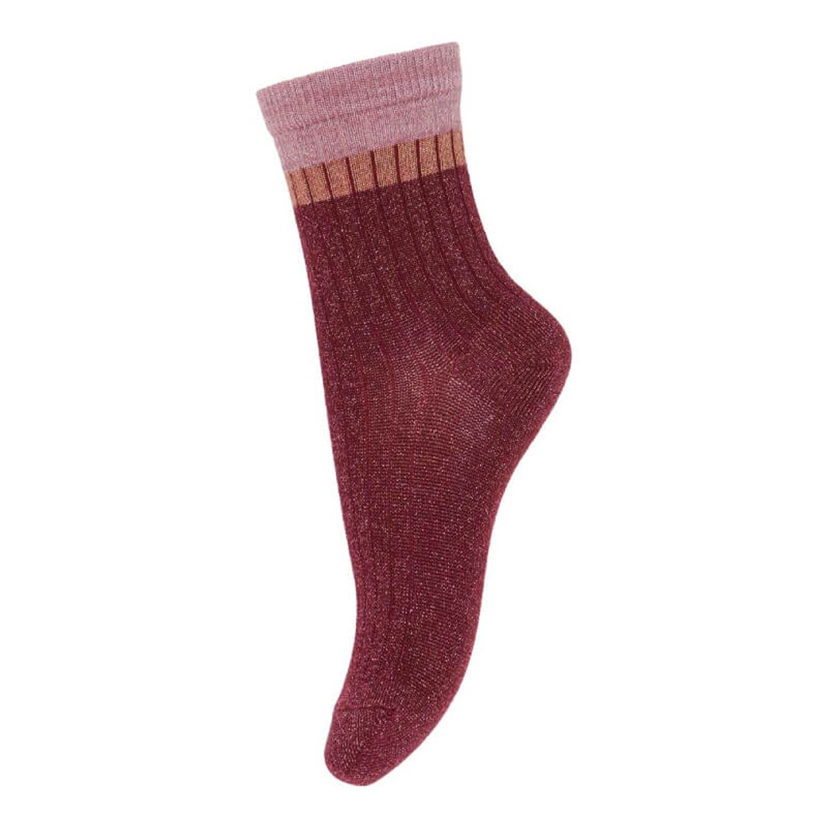 MP Denmark - MP Strømper Norma Glitter - Wine Red - 37-39