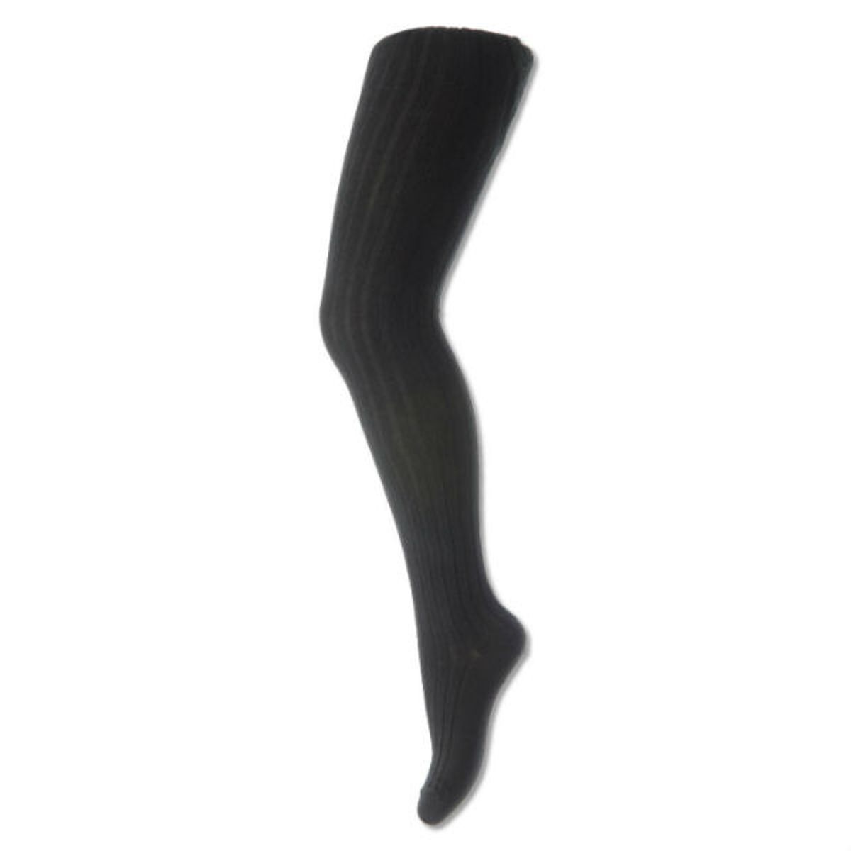 MP Denmark - Strømpebukser Tights Cotton Rib - Black - 100