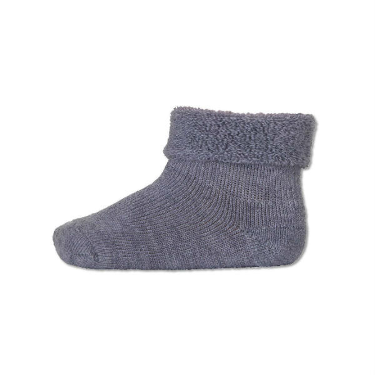 MP Denmark - Uldstrømper - Ankle Terry - Grey Marled - 19-21