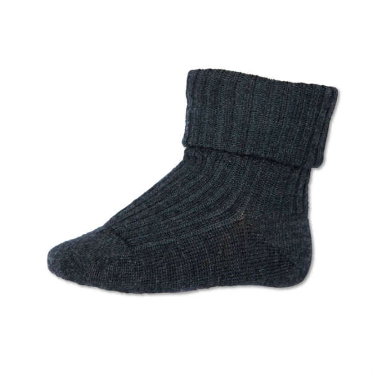 MP Denmark - Uldstrømper - Ankle Wool - Dark Grey - 22-24