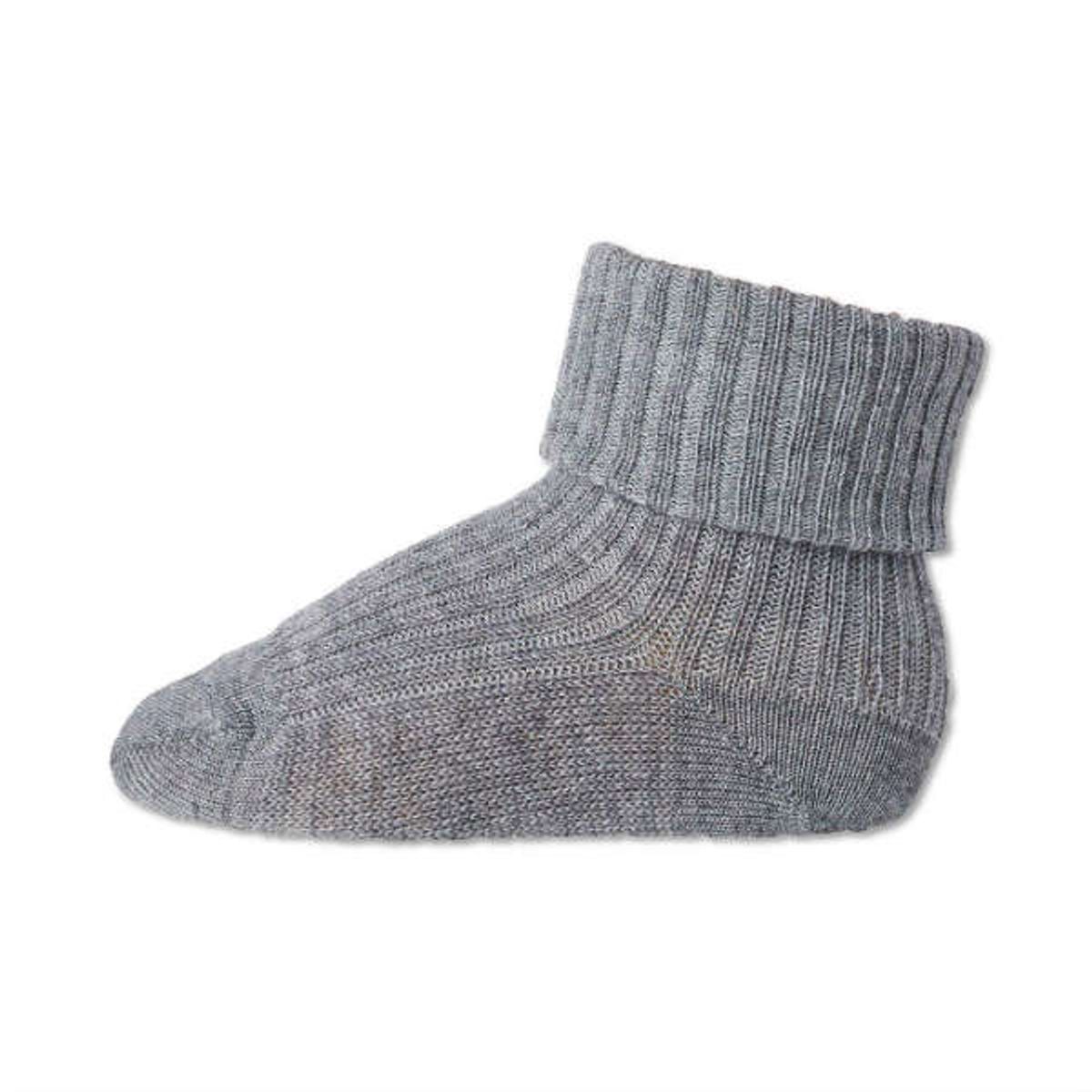 MP Denmark - Uldstrømper - Ankle Wool - Grey Marled - 15-16