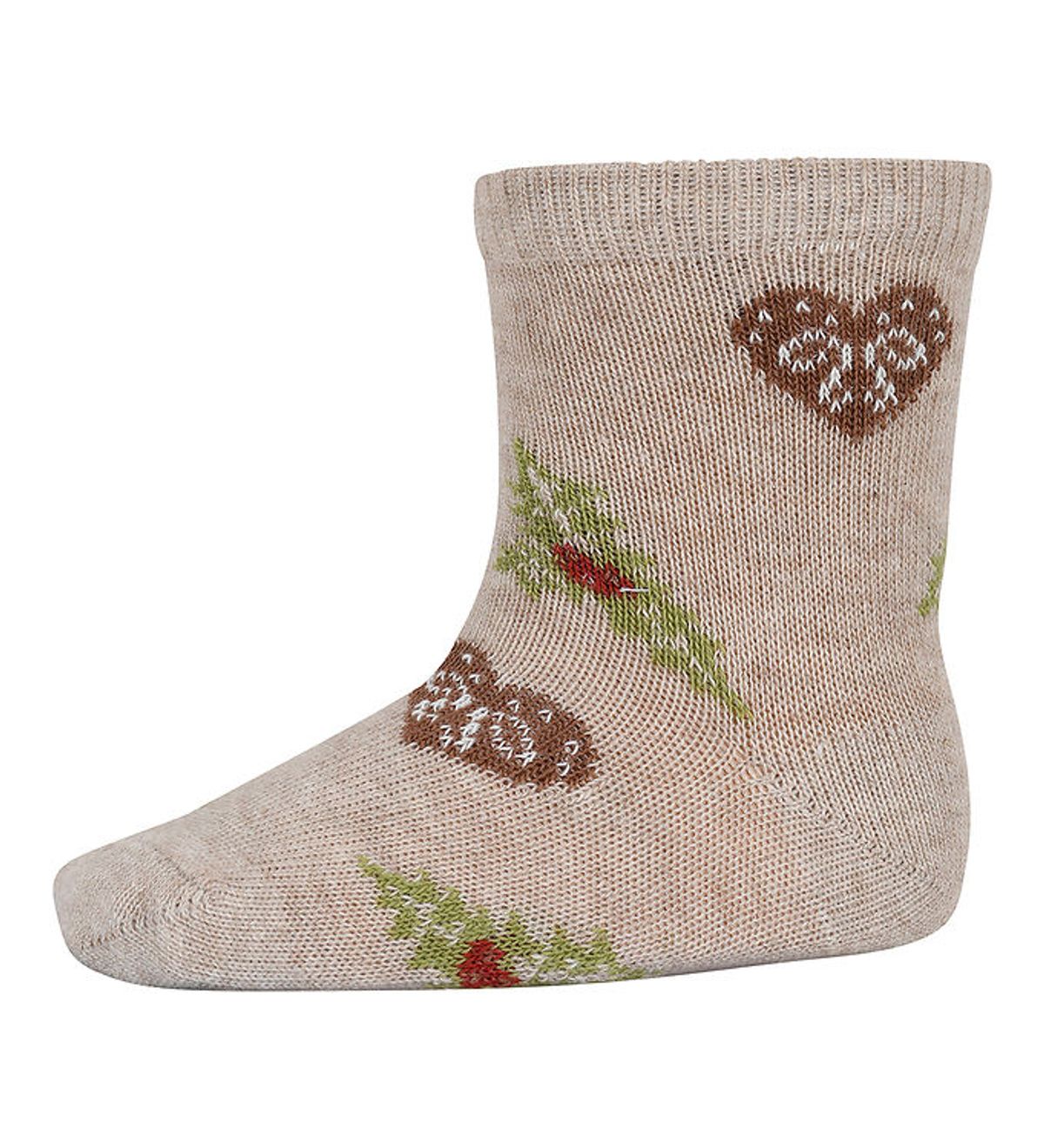 MP Strømper - Chrismas - Beige Melange