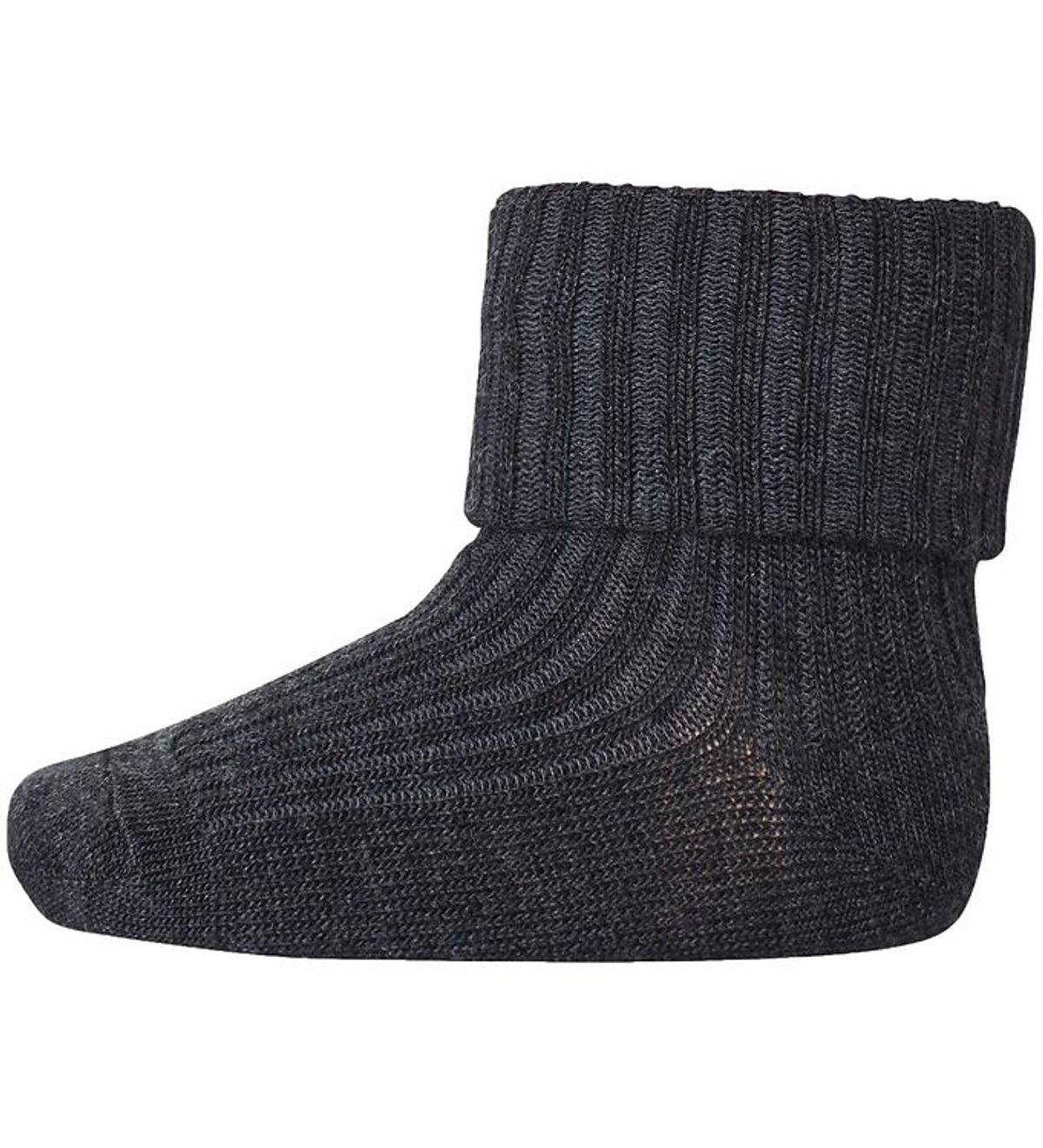 MP Strømper - Uld - Dark Grey Melange