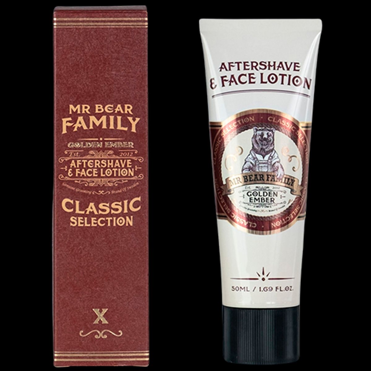 Mr Bear Family Aftershave & Face Lotion Golden Ember (75 ml)