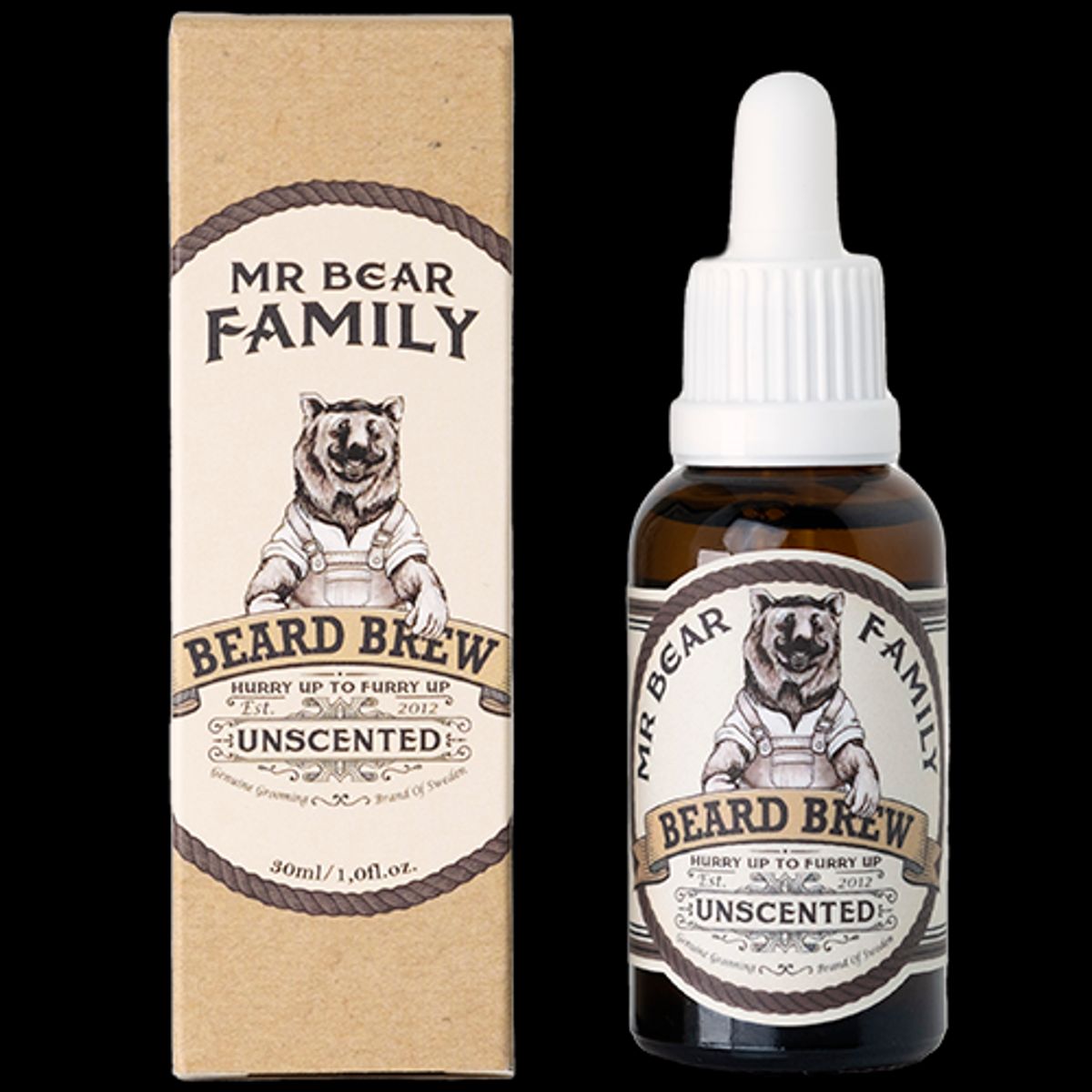 Mr Bear Family Beard Brew Oil Unscented (30 ml)