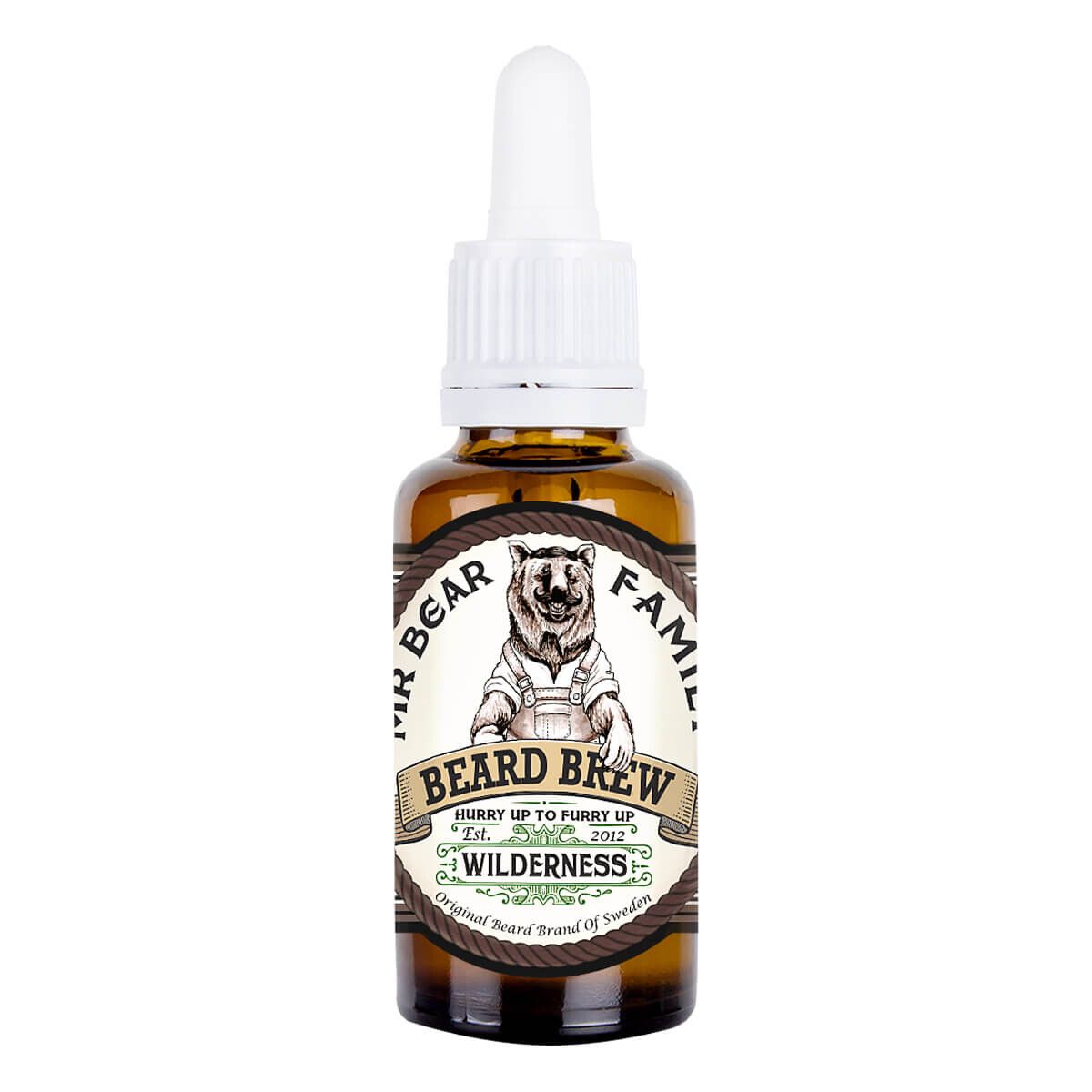 Mr. Bear Skægolie, Beard Brew Oil, Wilderness, 30 ml.