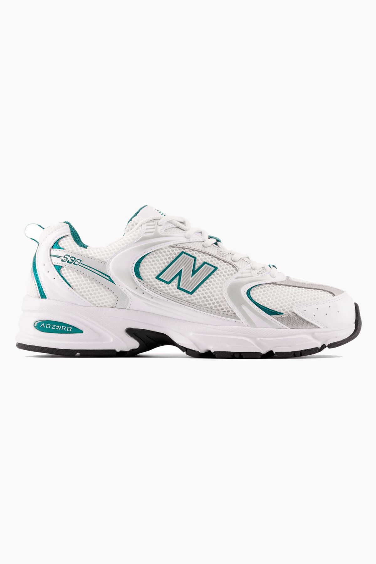 MR530AB - White/Silver Metalic - New Balance - Grøn 38