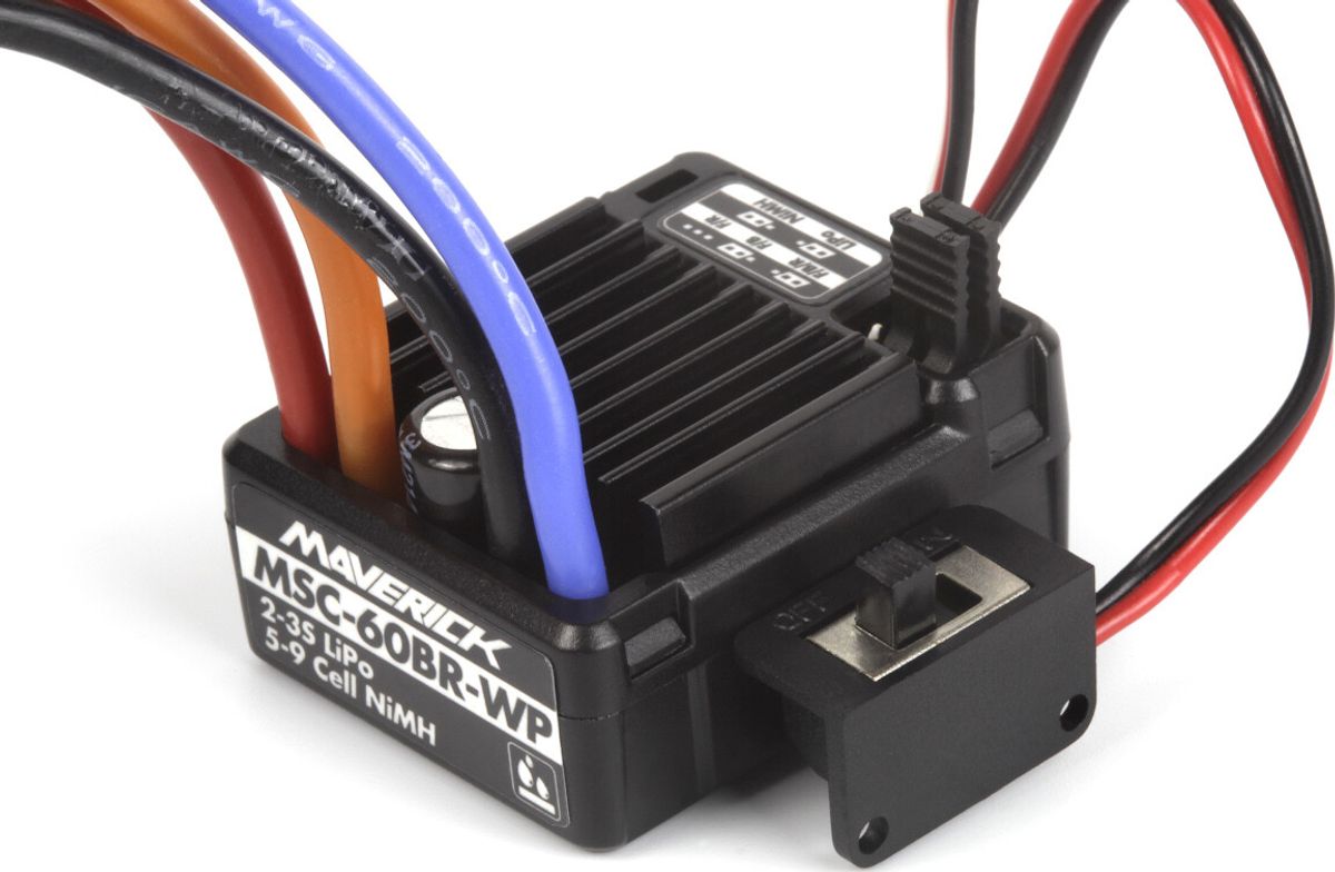 Msc-60br-wp Waterproof Esc With Xt60 Plug 60a - Mv150624 - Maverick Rc