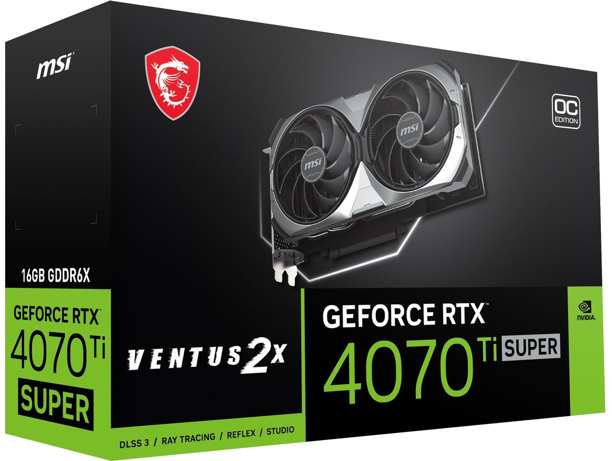 MSI GeForce RTX 4070 Ti SUPER 16G VENTUS 2X OC