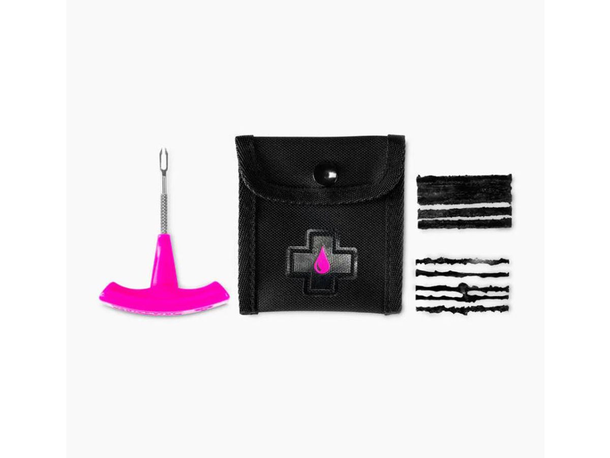 Muc-Off B.A.M Tubeless Repair Kit- Tubeless lappegrej - Værktøj inkl. 10 stk lappestrips