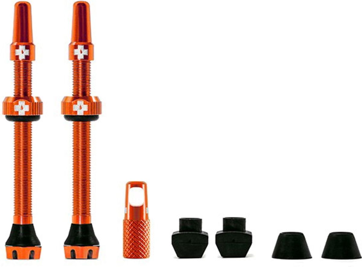 Muc-Off Tubeless Valve / Ventil Kit v2.0 - 60 mm - Orange