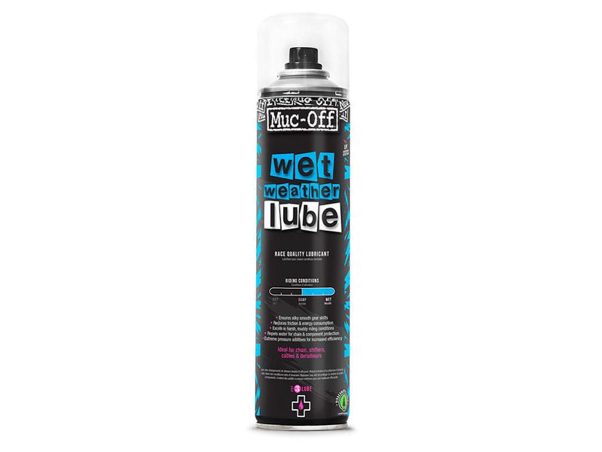 Muc-Off Wet Lube - Kædeolie-spray til våde forhold - 400 ml