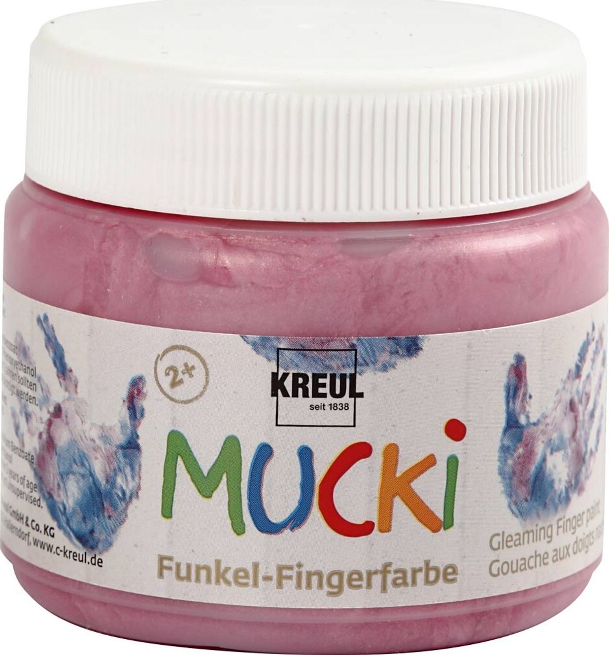 Mucki Fingermaling - Metallic Rosa - 150 Ml