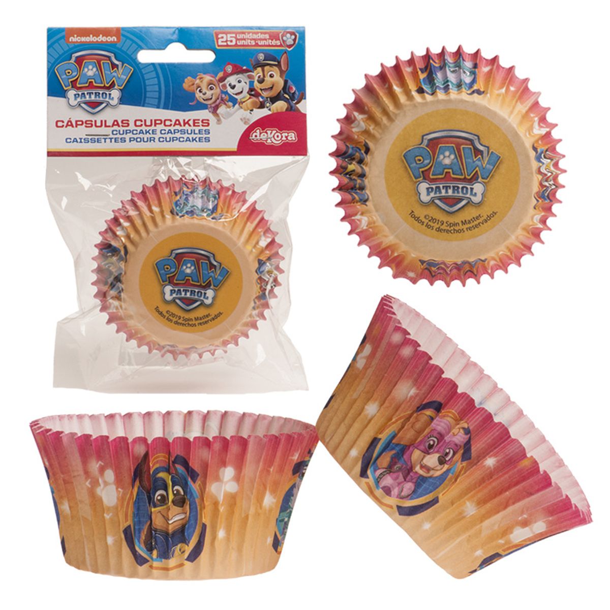 Muffinsforme Paw Patrol - ekstra tykt papir 25 stk