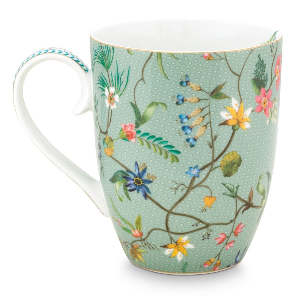 Mug Large Jolie Flowers Blue 350ml