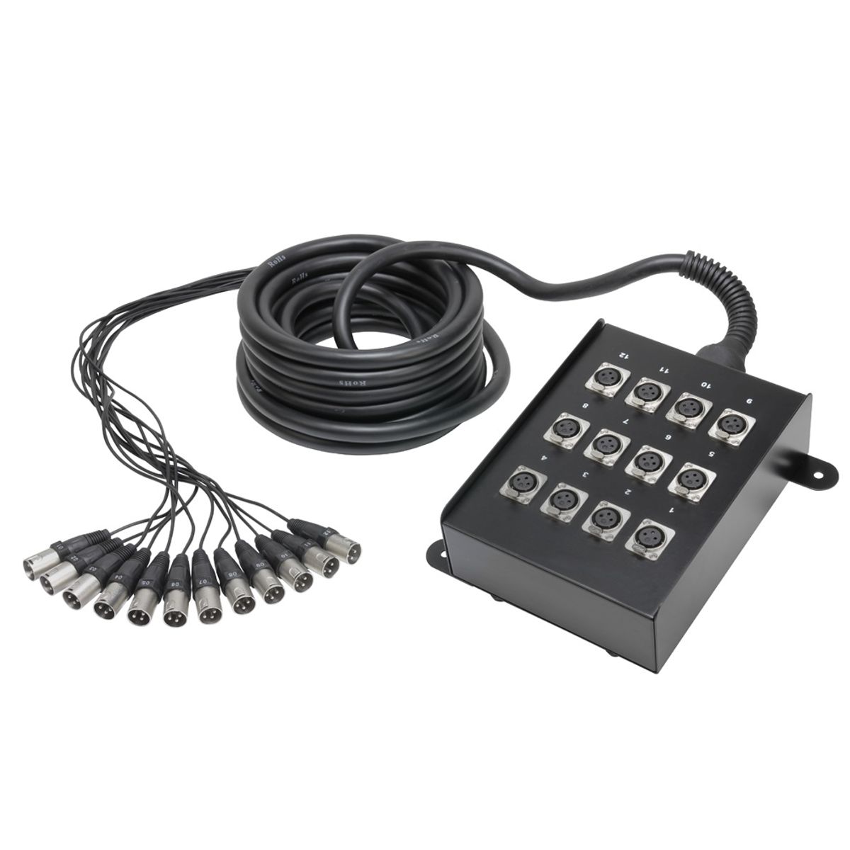 Multikabel med Stage Box 12/0 (10 m)