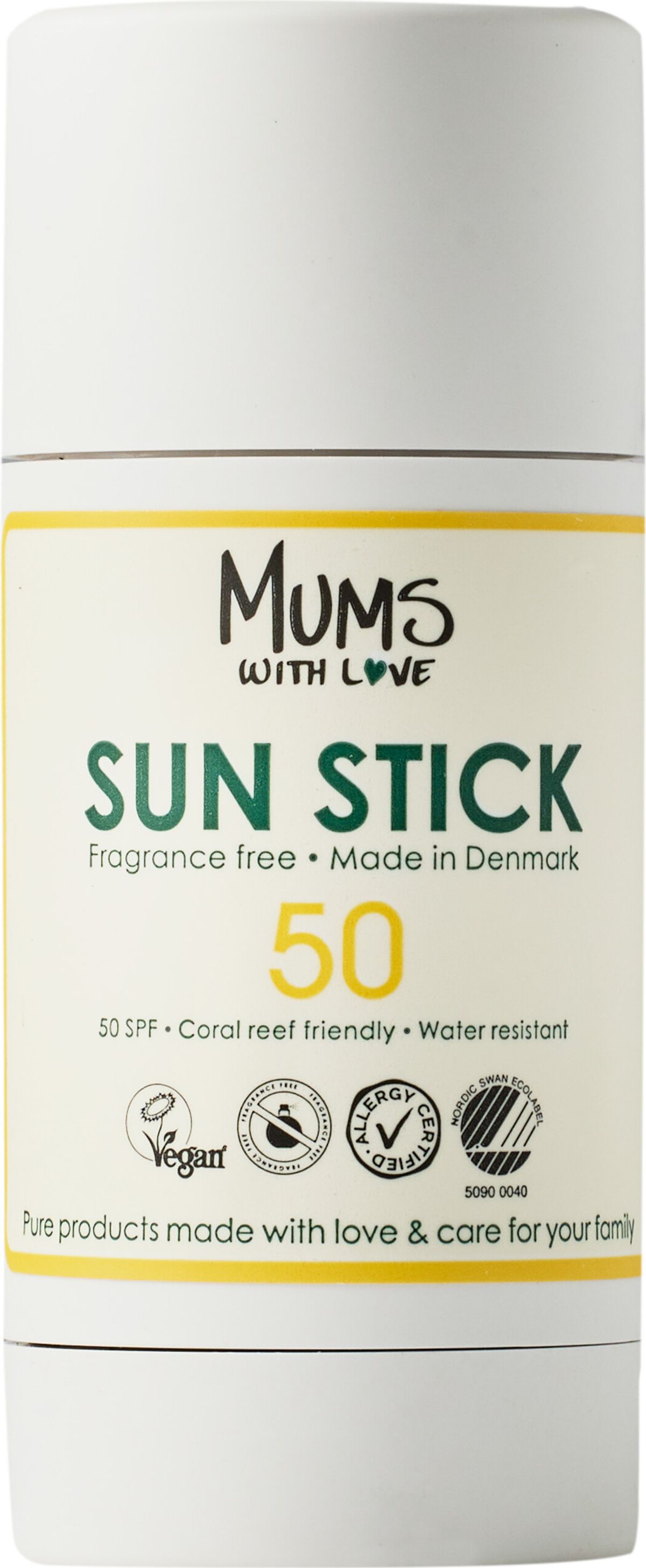 Mums With Love - Sun Stick Spf50 15 Ml - Parfumefri Og Vegansk