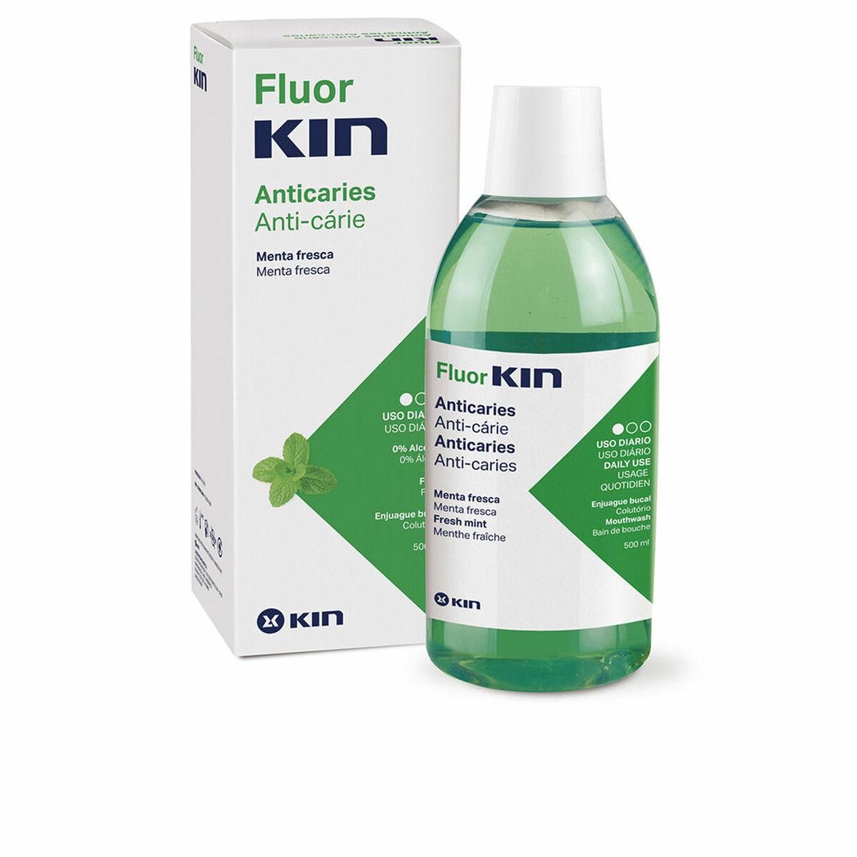 Mundskyllevand Kin Fluorkin Mint Anti-caries 500 ml