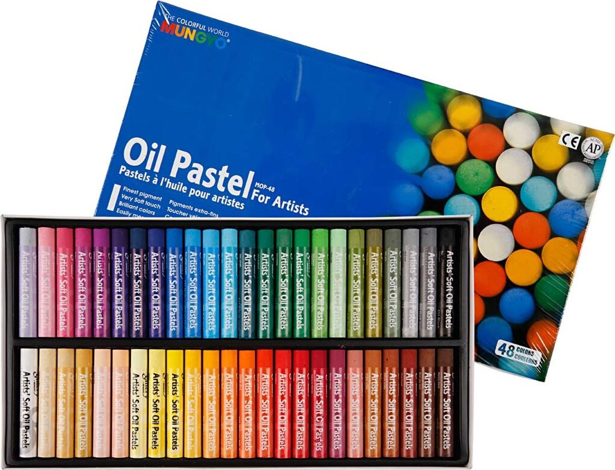 Mungyo - Oil Pastels - Oliekridt - 70x11 Mm - Flere Farver - 48 Stk.