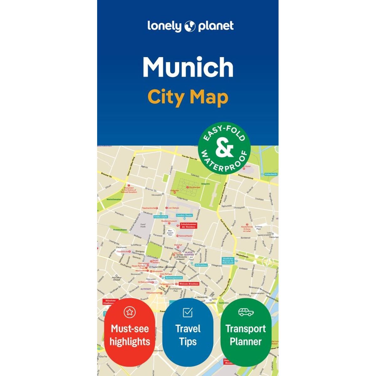 Munich City Map - Lonely Planet - English Book