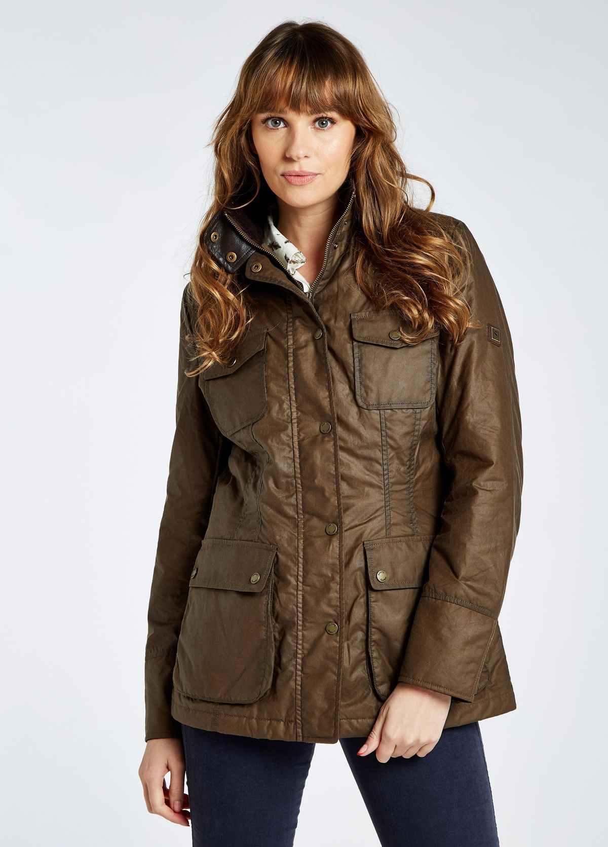 Munsboro Ladies Waxed Jacket PRIMALOFT, ginger - 34 (UK8)