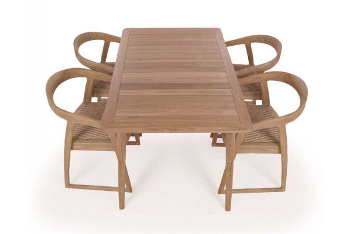 Murcia Venedig Teak Havemøbelsæt - 90x150 cm