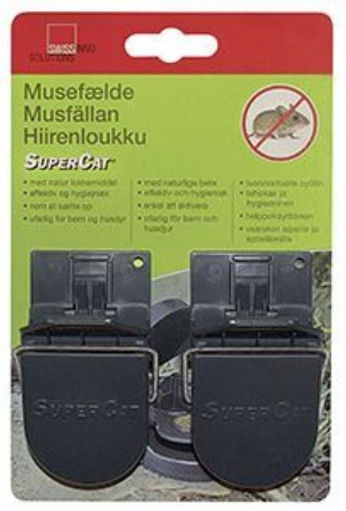 Musefælde Supercat pk 2 stk