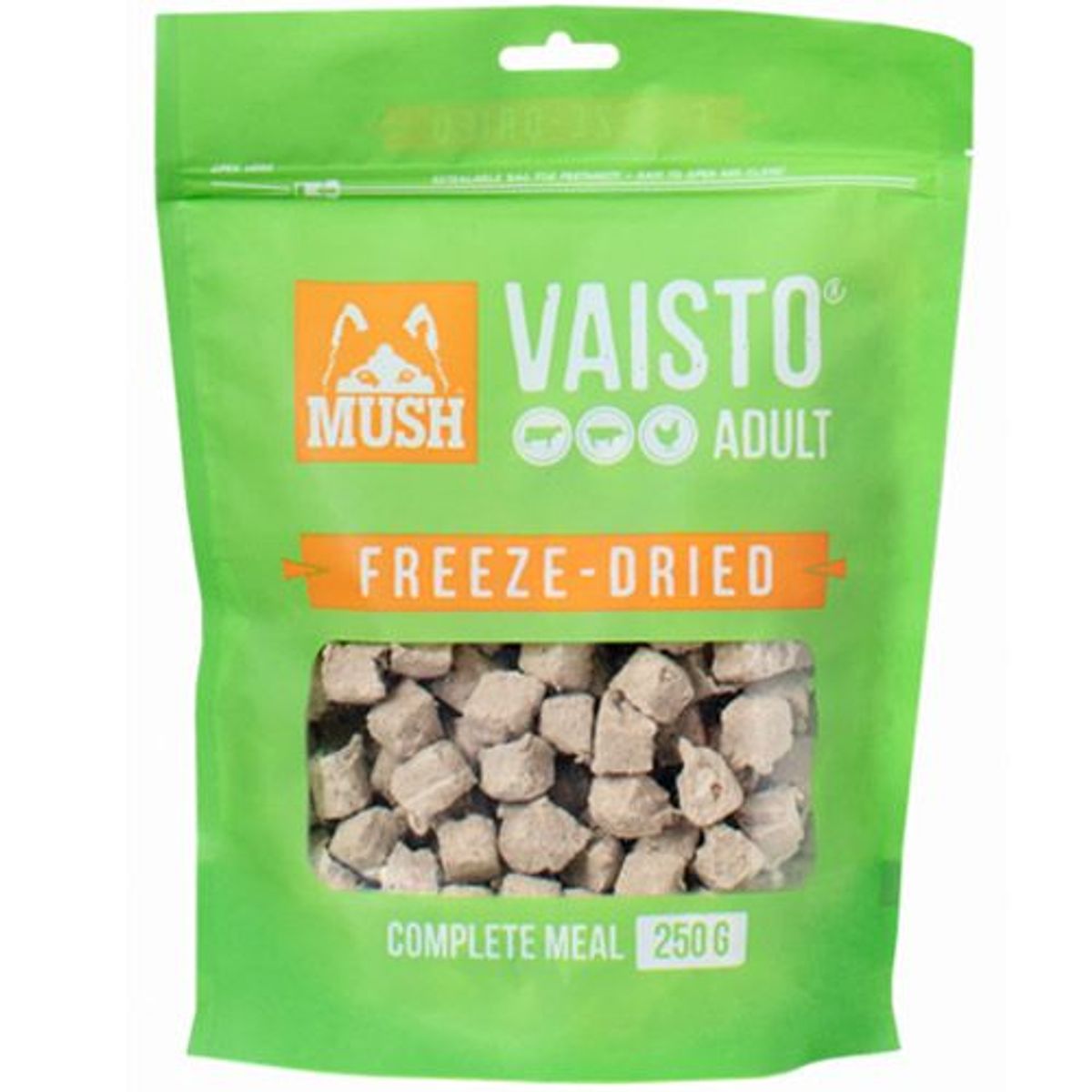 MUSH Vaisto Freeze Dried Okse/Gris/Kylling 800g