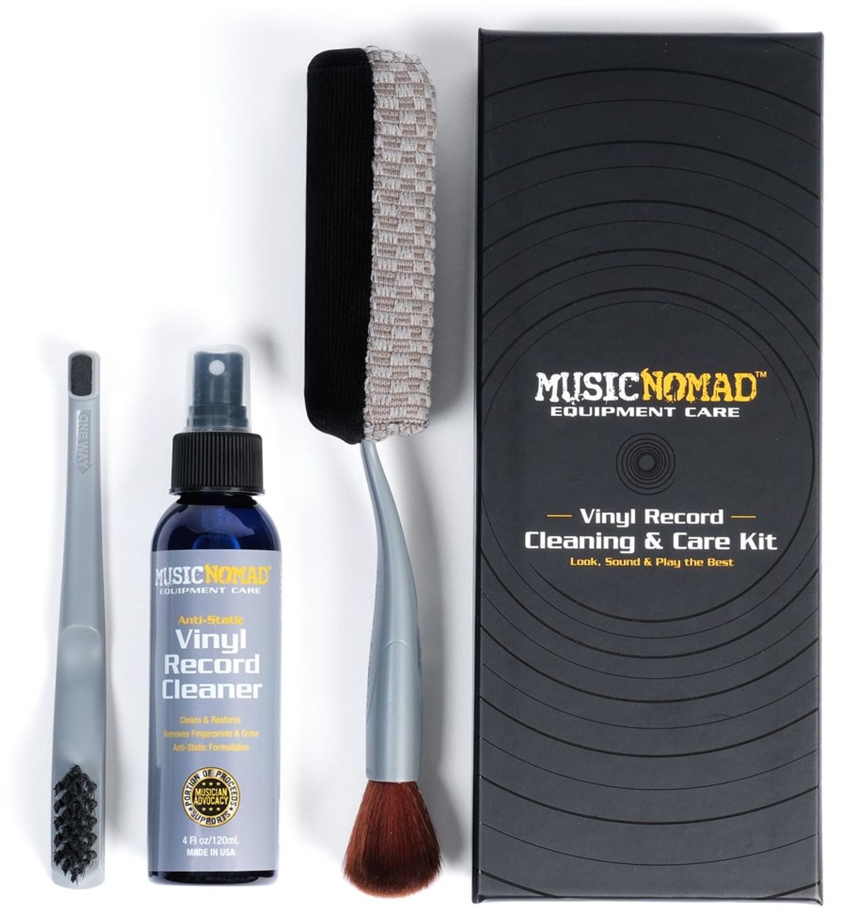 MusicNomad MN890 - Vinyl Cleaning & Care Kit