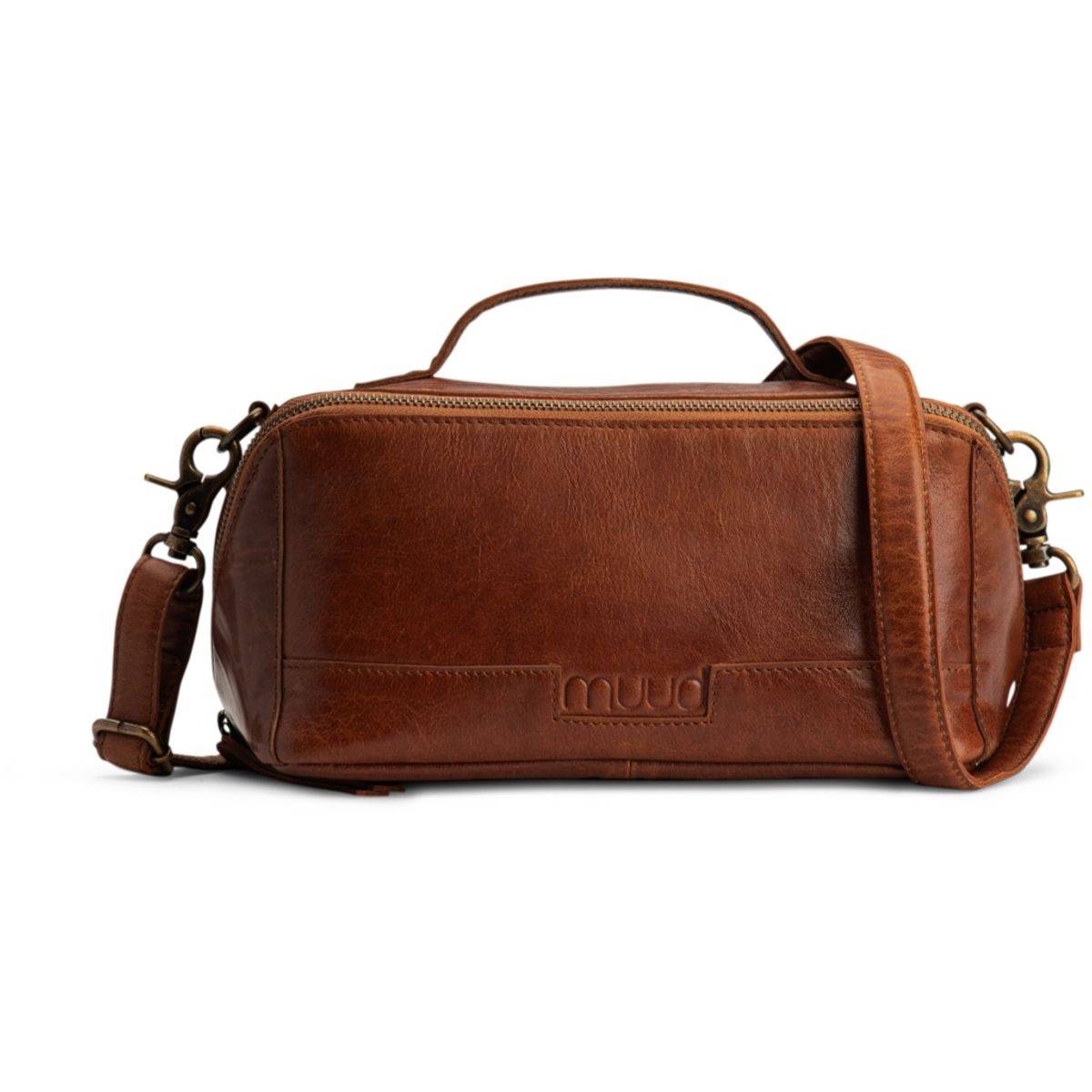 muud Cleo, all-in-one taske, læder, Rich Brown