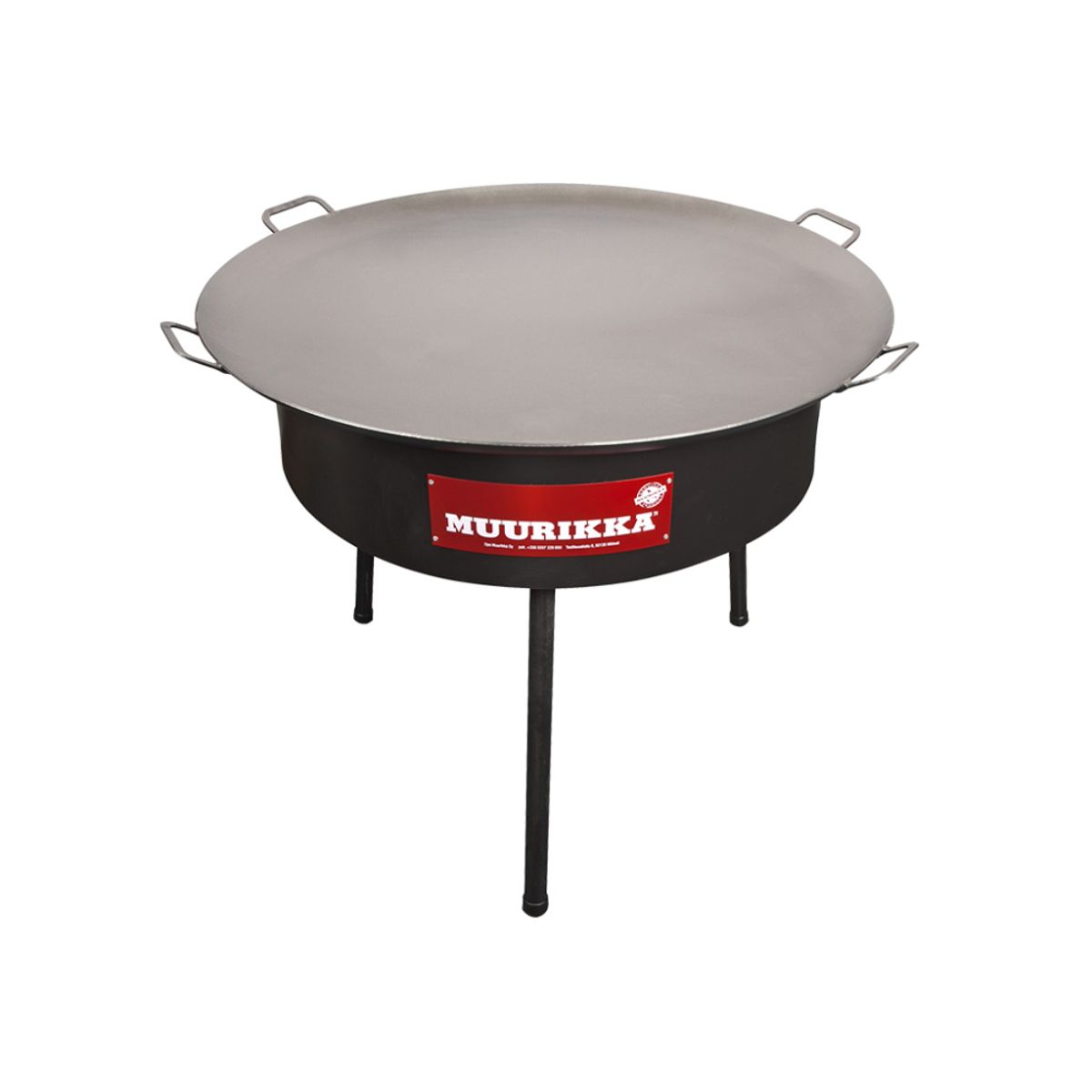 Muurikka 100 Original Pan with legs and windbreak