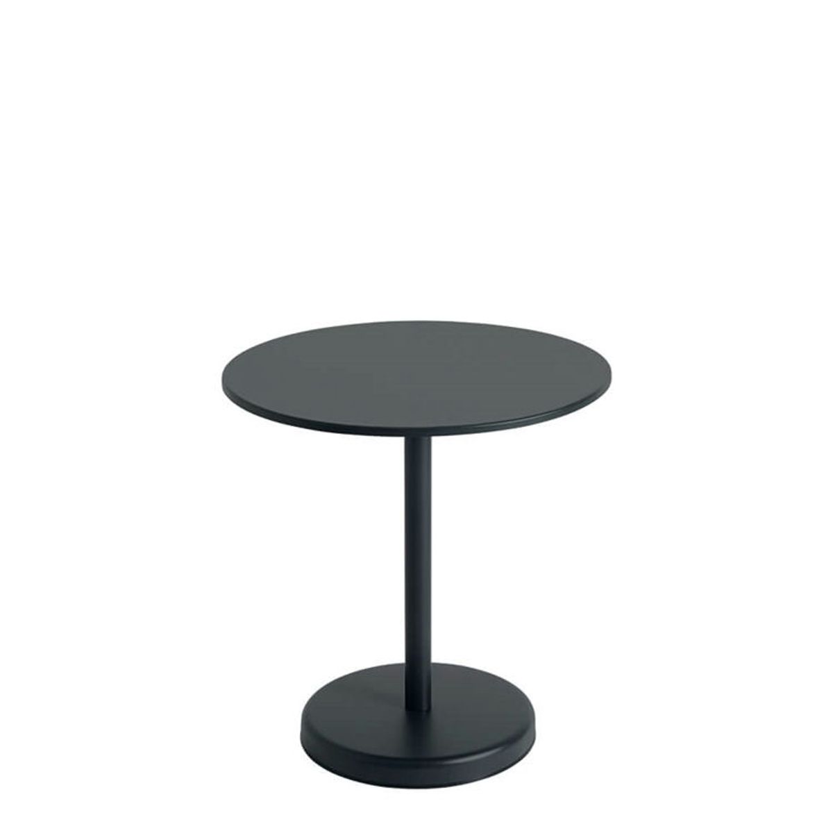 Muuto Cafe Havebord Linear Steel Black Ø70 cm