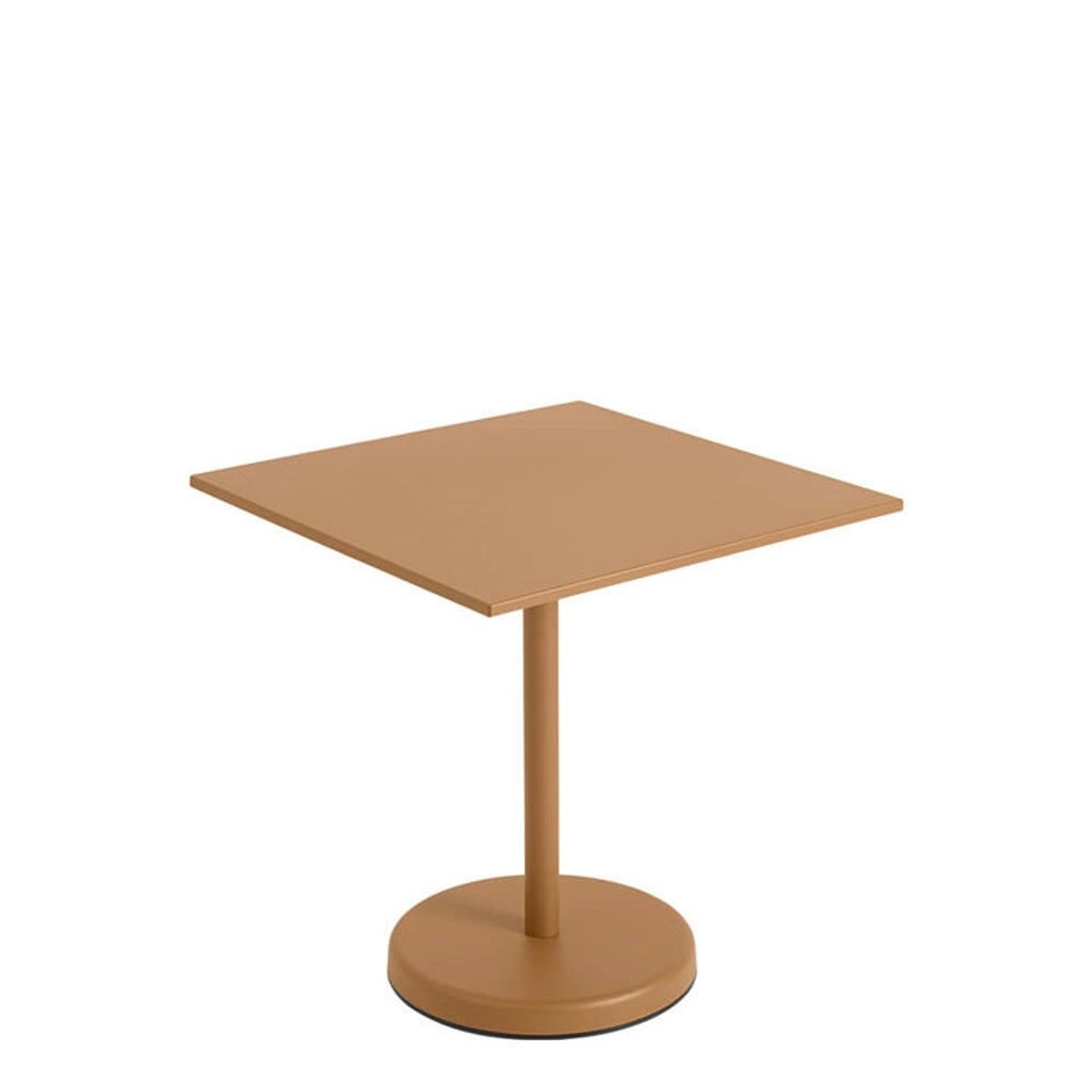 Muuto Cafe Havebord Linear Steel Burnt Orange 70x70 cm