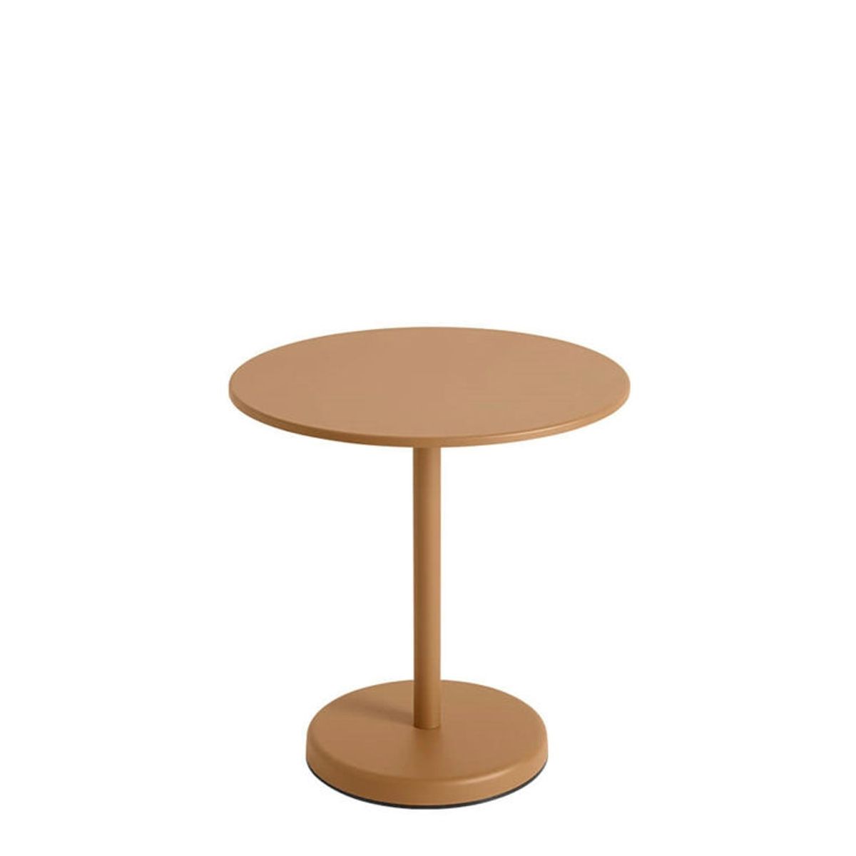 Muuto Cafe Havebord Linear Steel Burnt Orange Ø70 cm