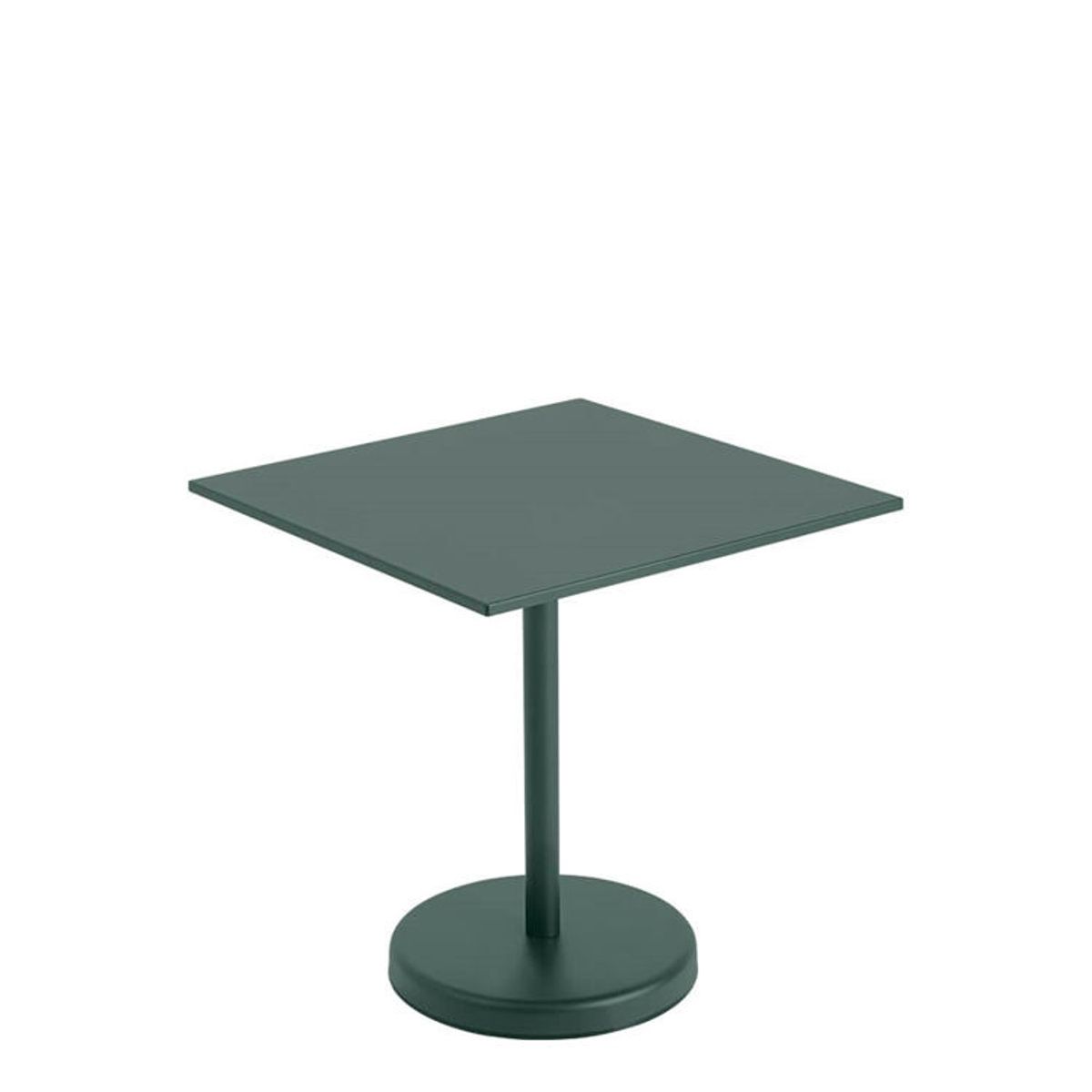 Muuto Cafe Havebord Linear Steel Dark Green 70x70 cm