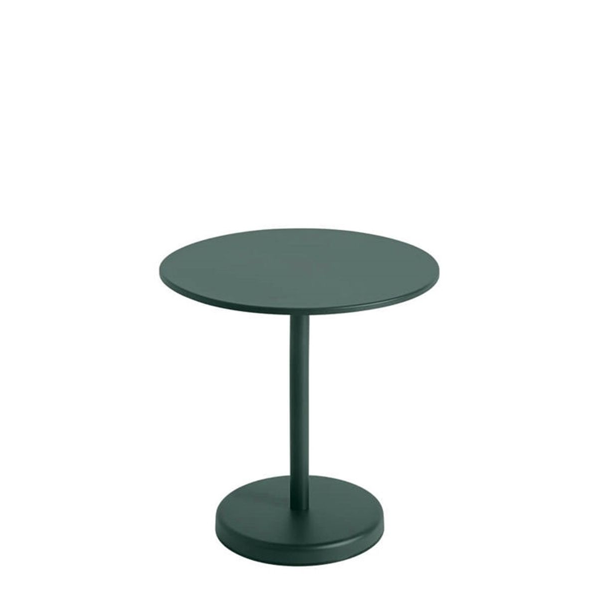 Muuto Cafe Havebord Linear Steel Dark Green Ø70 cm