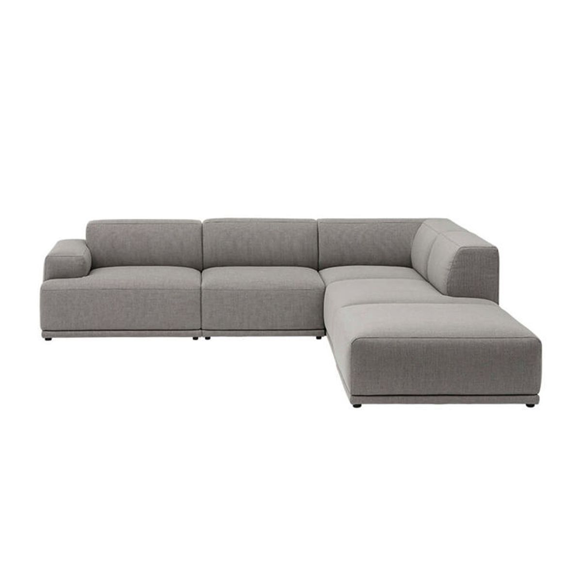 Muuto Connect Soft Modular hjørne sofa, konfiguration 2 - Re-Wool 128