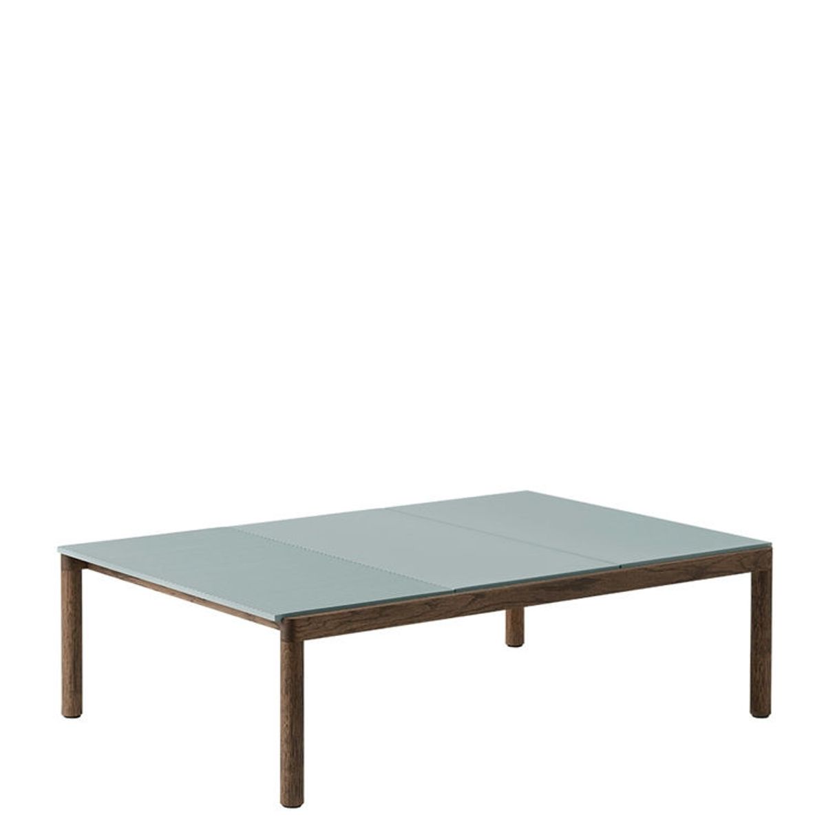 Muuto Couple Coffee Table 3 Plain 84.5 x 120 - Lys Blå/Mørk Eg Pale Blue/Dark Oiled Oak