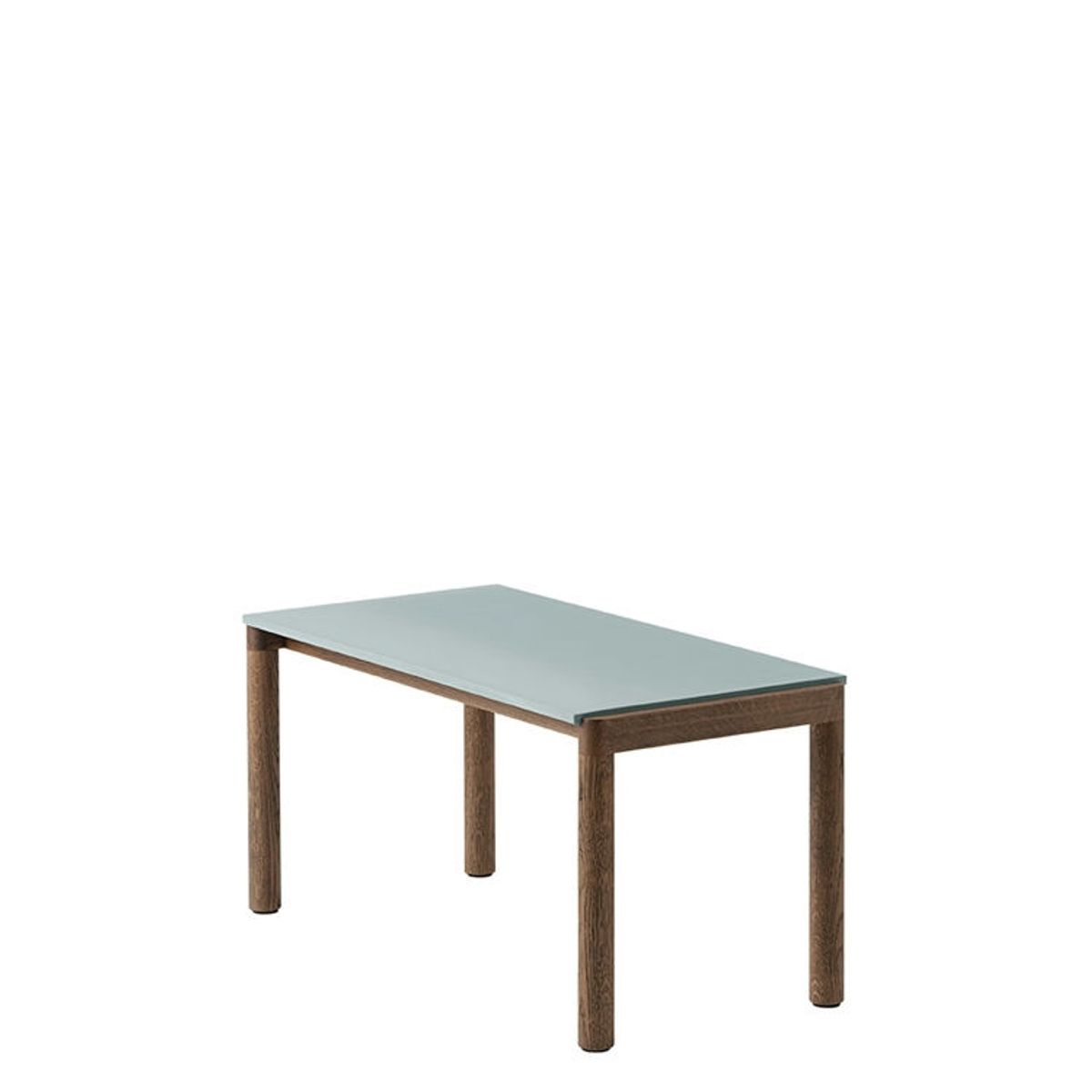 Muuto Couple Coffee Table 40X84 I Plain - Lyseblå/Eg Pale Blue/Dark Oiled Oak