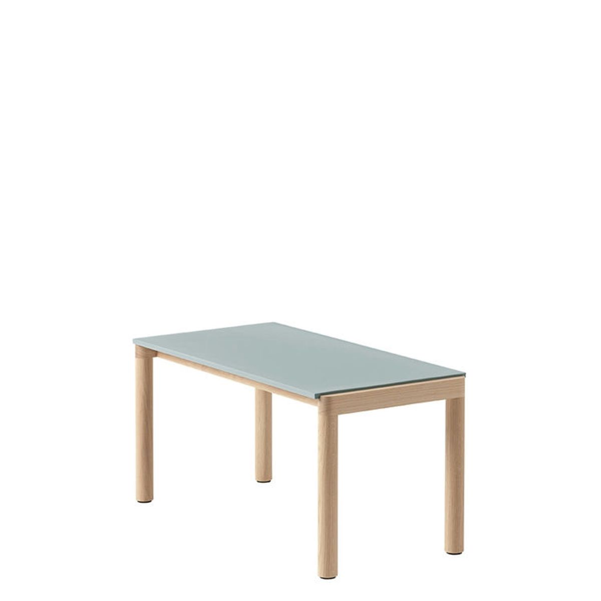 Muuto Couple Coffee Table 40X84 I Plain - Lyseblå/Eg Pale Blue/Oak