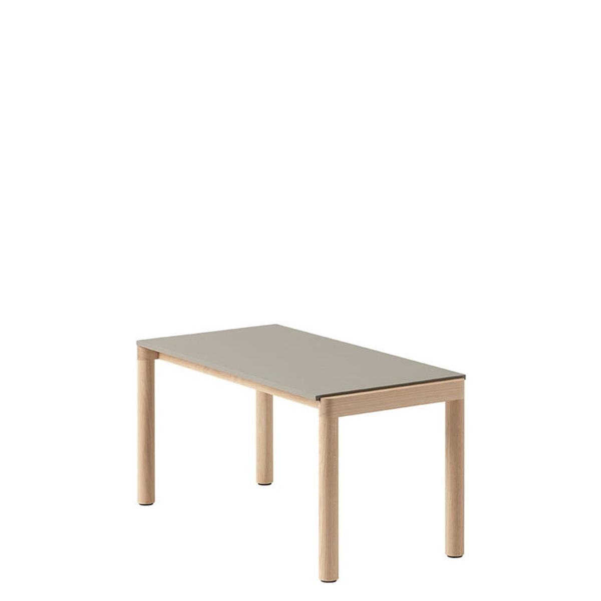 Muuto Couple Coffee Table 40X84 I Plain - Lyseblå/Eg Taupe/Oak