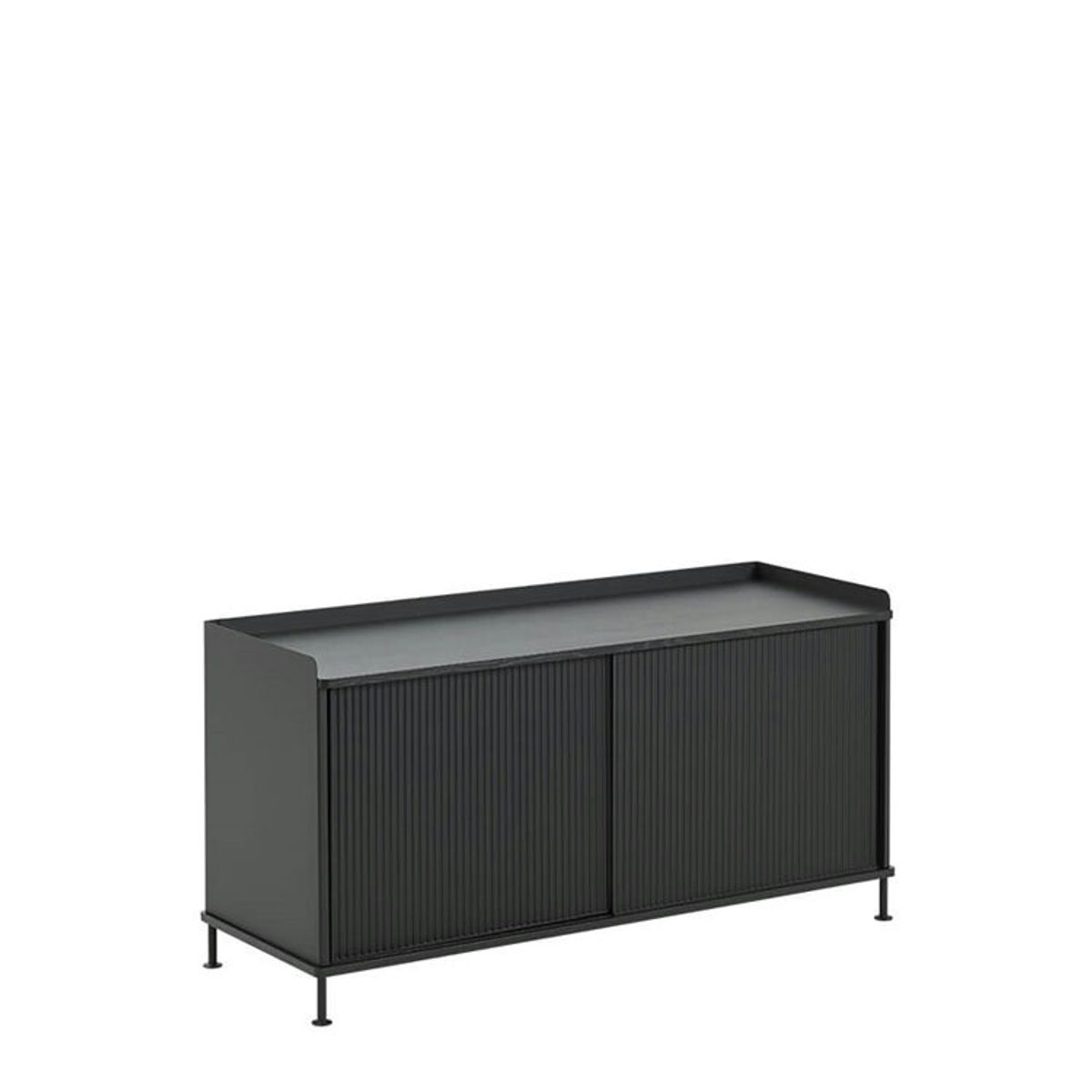 Muuto Enfold Sidebord - 124x45 - Sort/Antracit Sort Black/Anthracite Black