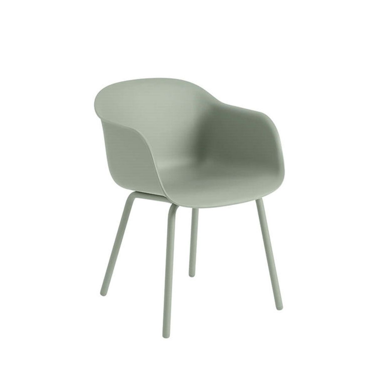 Muuto Fiber Havestol - Dusty Green Fiber Outdoor ArmChair