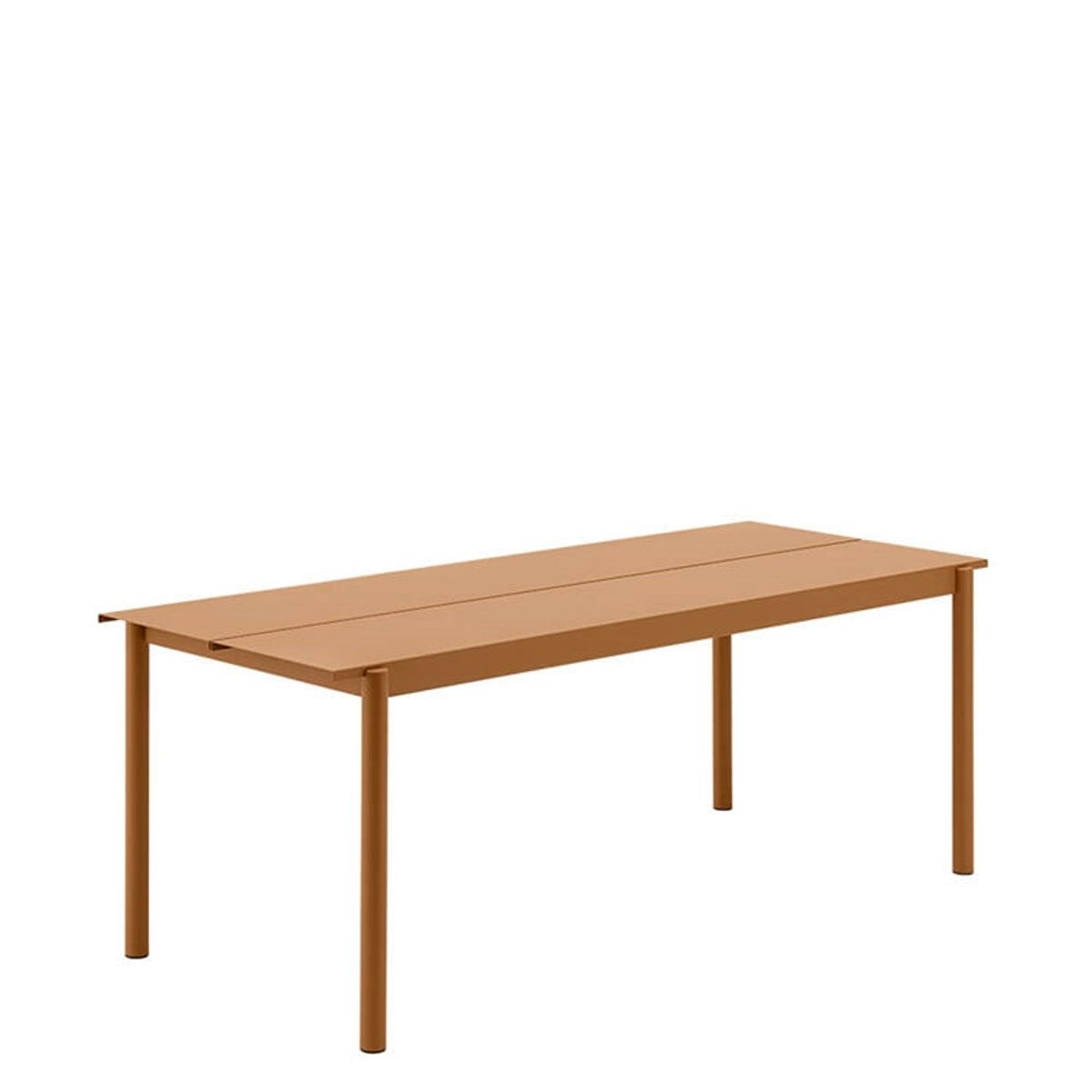 Muuto Havebord Linear Steel Burnt Orange 200x75 cm