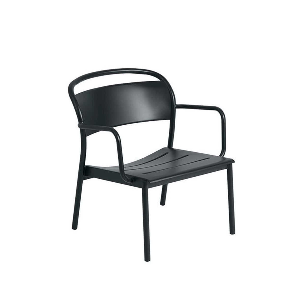 Muuto Haveloungestol Linear Steel - Anthracite Black