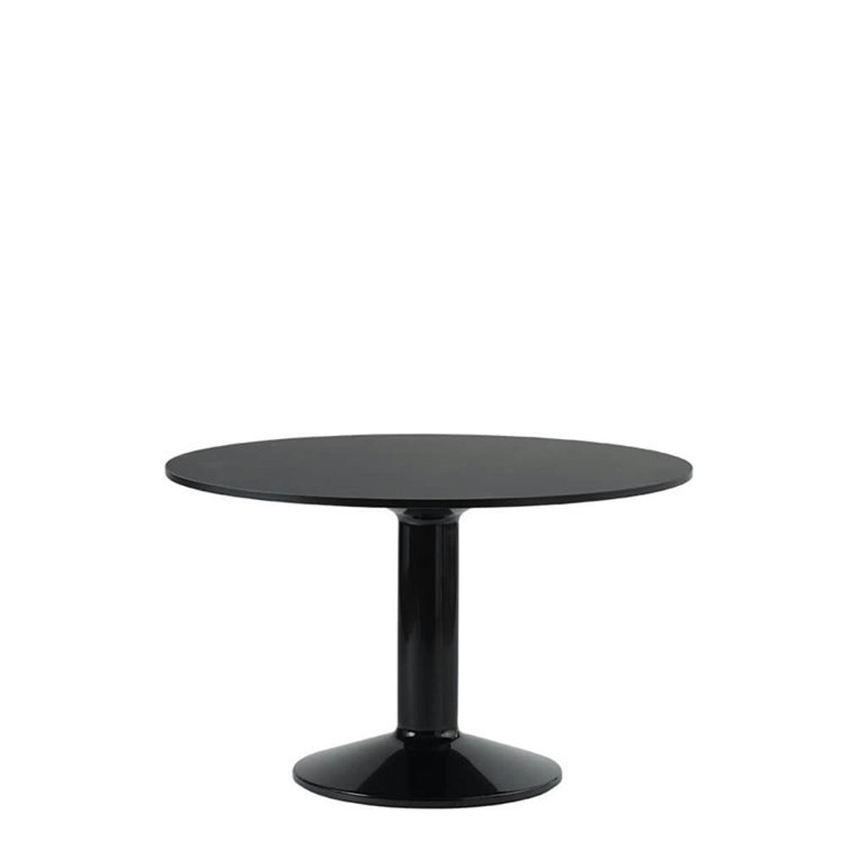 Muuto Midst Bord Ø120 - Sort Linoleum Black Linoleum/Black